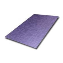 ASTM 304 Vibration/No-direction Finish Stainless Steel Metal Decoration Material in PVD Violet Color Coated