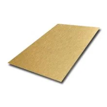 New Color Design 201 304 Brushed No.4 Finish PVD Yellow Rose Stainless Steel Sheet Metal Made In Grand Metal Manufacturer
